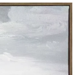 Outlet Kirklands Home Firm Path Abstract Framed Canvas Art Print Gray