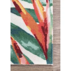 Hot Kirklands Home Flamingo Leaf Indoor/Outdoor Area Rug, 8x10