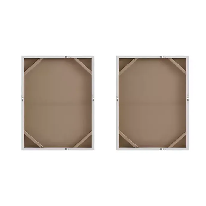Kirklands Home Flatland Glitter Canvas Art Prints, Set of 2 Multi