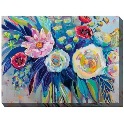 Clearance Kirklands Home Floral Array Outdoor Canvas Art Print