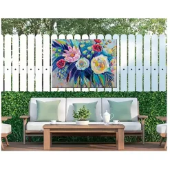 Clearance Kirklands Home Floral Array Outdoor Canvas Art Print