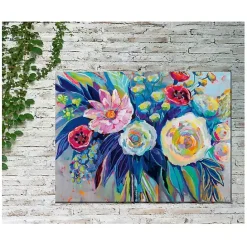 Clearance Kirklands Home Floral Array Outdoor Canvas Art Print
