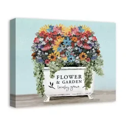 Online Kirklands Home Floral Bathtub Canvas Art Print Multi