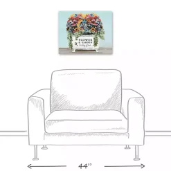 Online Kirklands Home Floral Bathtub Canvas Art Print Multi