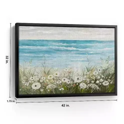 Hot Kirklands Home Floral Coast Black Framed Canvas Art Print