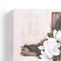 Kirklands Home Floral Cross Canvas Art Print