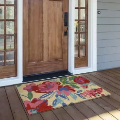 Hot Kirklands Home Floral Doormat Multi