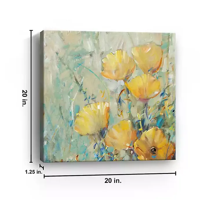 Hot Kirklands Home Floral Expression II Giclee Canvas Art Print Yellow