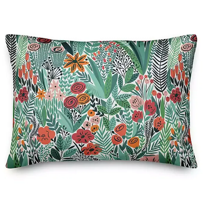 Outlet Kirklands Home Floral Forest Outdoor Accent Pillow