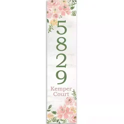 Discount Kirklands Home Floral Home Address Personalized Porch Board