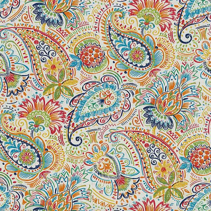 Kirklands Home Floral Paisley Tufted Outdoor Settee Cushion