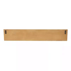 Clearance Kirklands Home Floral Scroll Natural Wood Wall Shelf