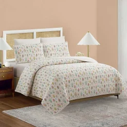 Hot Kirklands Home Floral Wallpaper 3-pc. King Quilt Set