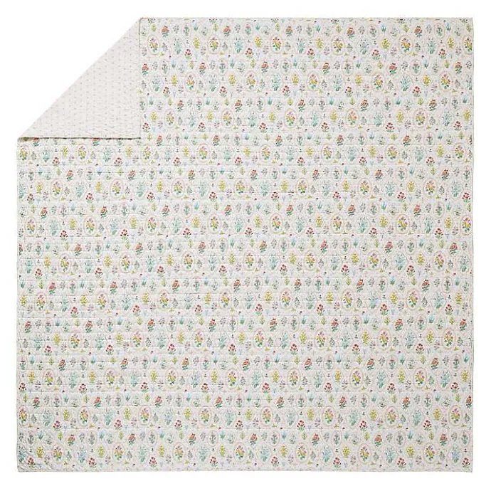 Hot Kirklands Home Floral Wallpaper 3-pc. King Quilt Set