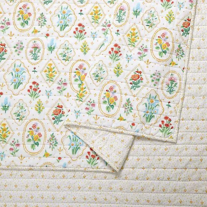 Hot Kirklands Home Floral Wallpaper 3-pc. King Quilt Set
