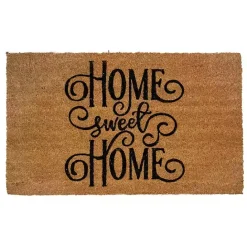 Discount Kirklands Home Flourish Script Home Sweet Home Coir Doormat