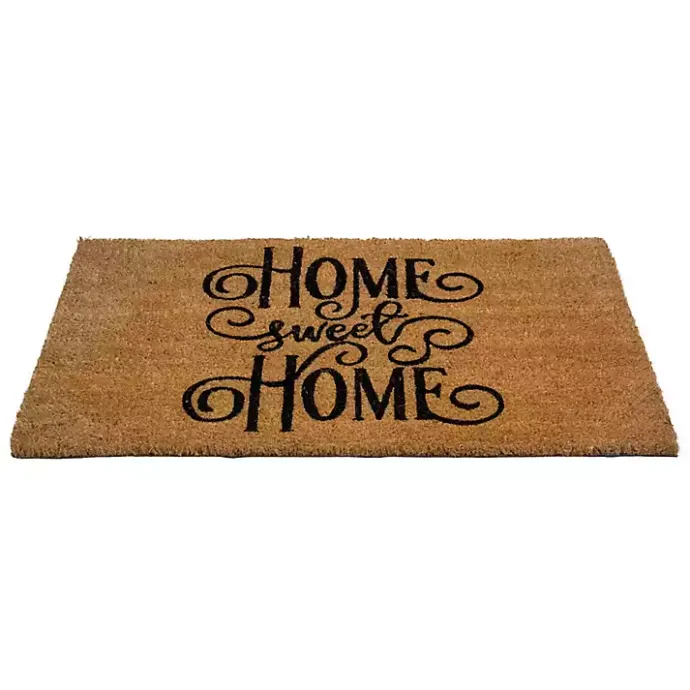 Discount Kirklands Home Flourish Script Home Sweet Home Coir Doormat