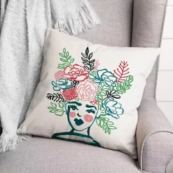 Kirklands Home Flower Crown Outdoor Pillow