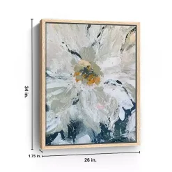 Clearance Kirklands Home Flower Details Framed Canvas Art Print White