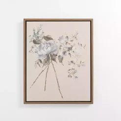 Clearance Kirklands Home Flower Stems I Framed Canvas Art Print