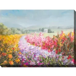 Kirklands Home Flowering Footpath Outdoor Canvas Art Print
