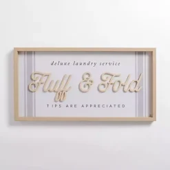 Online Kirklands Home Fluff and Fold Wood Wall Plaque