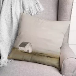 New Kirklands Home Foggy Barn Indoor/Outdoor Pillow