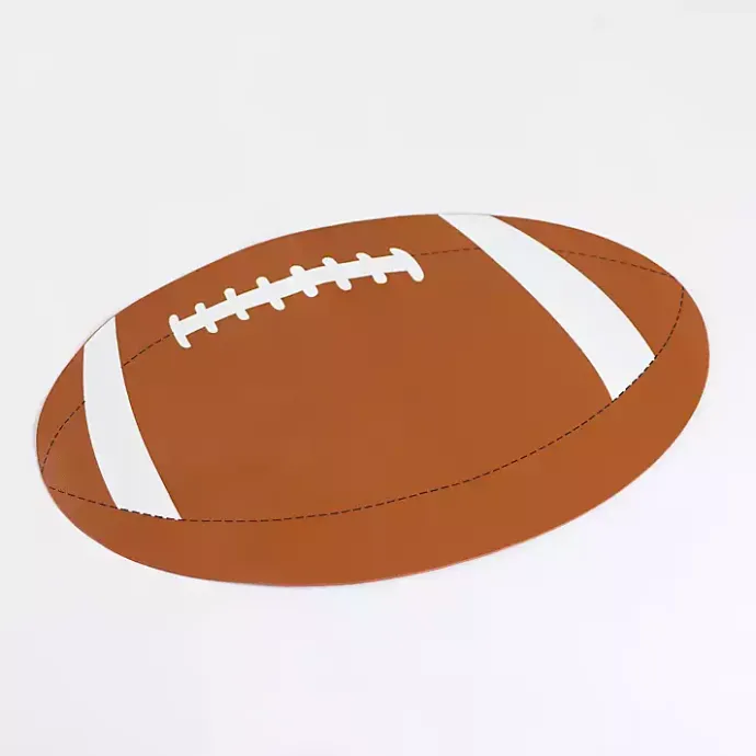 New Kirklands Home Football Shaped Placemat
