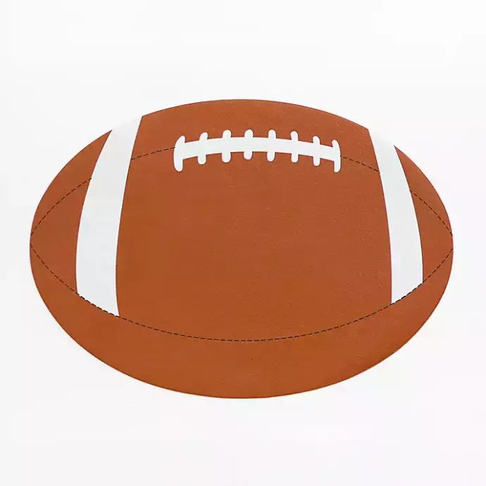 New Kirklands Home Football Shaped Placemat