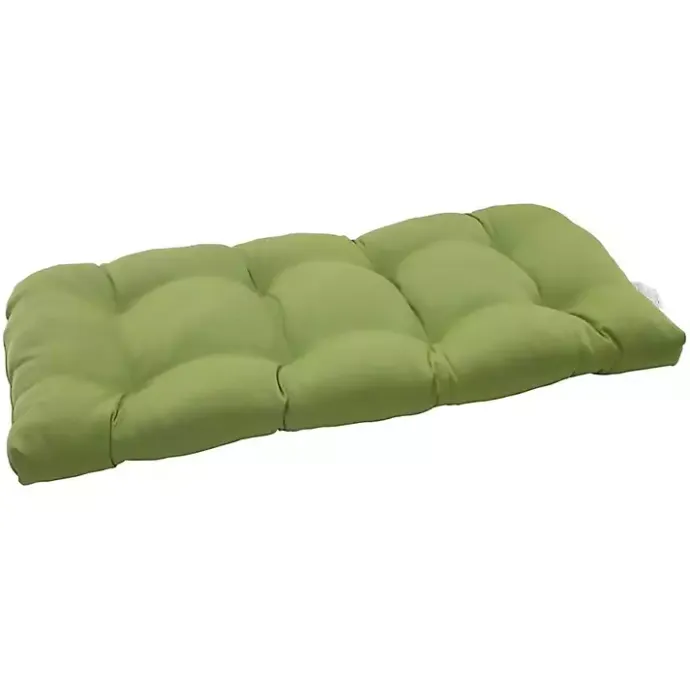 Outlet Kirklands Home Forest Tufted Outdoor Loveseat Cushion Green