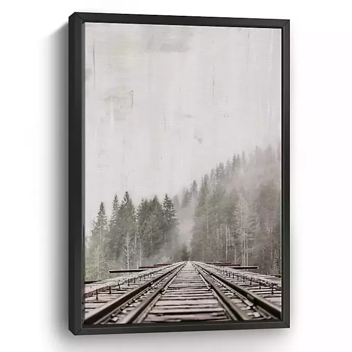 Hot Kirklands Home Forest Railway Framed Giclee Canvas Art Print