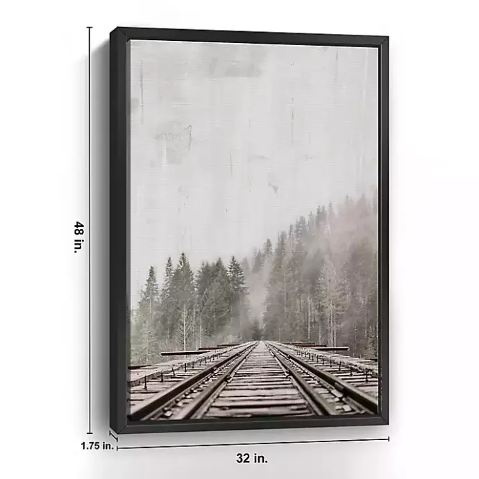 Hot Kirklands Home Forest Railway Framed Giclee Canvas Art Print