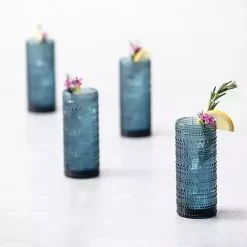 Kirklands Home Fortessa Jupiter Highball Glasses, Set of 6 Blue