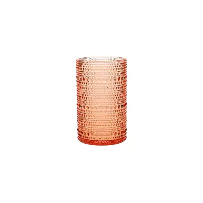 Kirklands Home Fortessa Coral Orbetto Highball Glasses, Set of 4 Orange