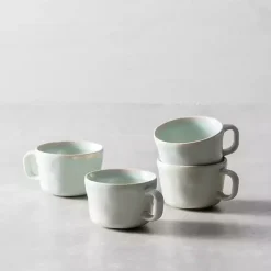 Online Kirklands Home Fortessa Cypress Ceramic Espresso Cups, Set of 4 Blue