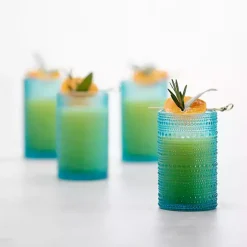Online Kirklands Home Fortessa Lagoon Bead Tall Glasses, Set of 6 Blue