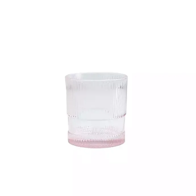 Sale Kirklands Home Fortessa NoHo Short Glasses, Set of 4 Pink