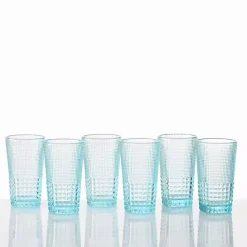 Kirklands Home Fortessa Pool Malcolm Tall Glasses, Set of 6 Blue
