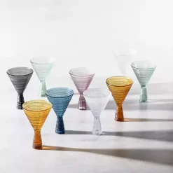 Sale Kirklands Home Fortessa Sage Jupiter Martini Glasses, Set of 4 Green