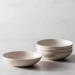 Kirklands Home Fortessa Sand Ceramic Pasta Bowls, Set of 4 Tan