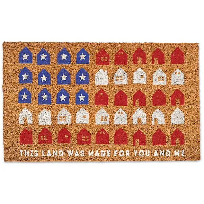 New Kirklands Home Fourth of July This Land Coir Doomat