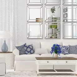 Clearance Kirklands Home Frameless Beveled Square Mirrors, Set of 2