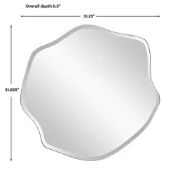 Hot Kirklands Home Frameless Beveled Wavy Wall Mirror