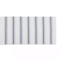 Clearance Kirklands Home French Zig Zag Stripe Table Runner, 72 in. Blue