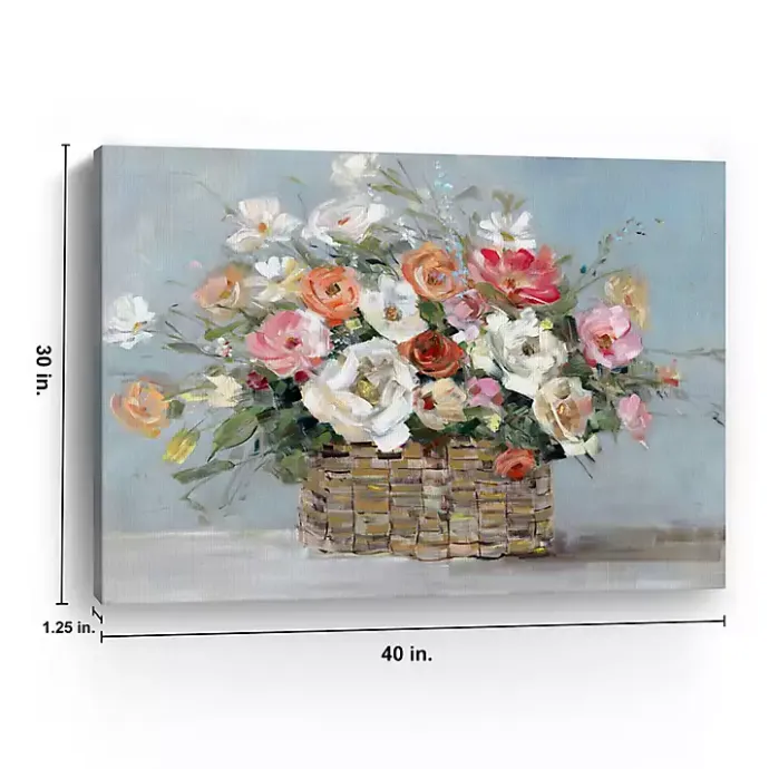 Online Kirklands Home Fresh Flower Market Canvas Art Print Multi
