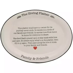 Clearance Kirklands Home Friends and Family Giving Platter White