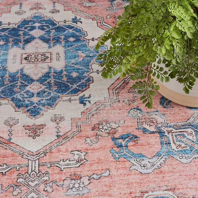 Clearance Kirklands Home Fulton Coral Medallion Area Rug, 5x7 Pink