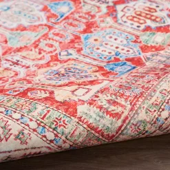 Kirklands Home Fulton Traditional Runner, 2x7 Red