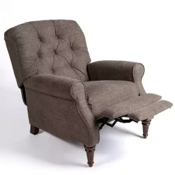 Online Kirklands Home Gabor Ash Tufted Upholstered Recliner Gray