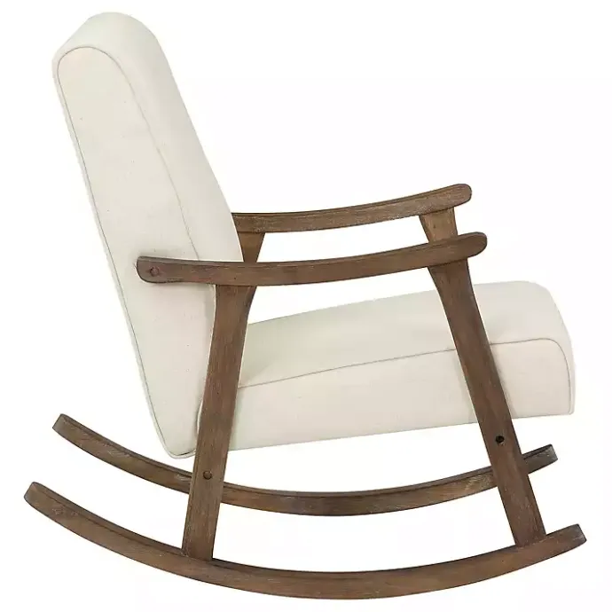 New Kirklands Home Gainsborough Upholstered Rocking Chair Ivory